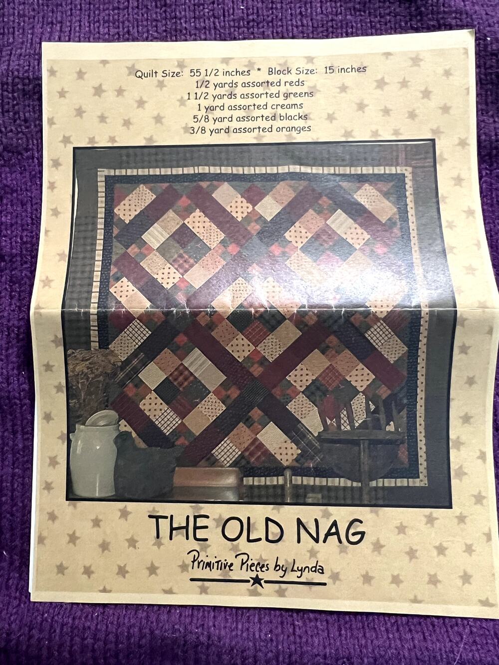 quilt pattern the old Nag 55 1/2 in